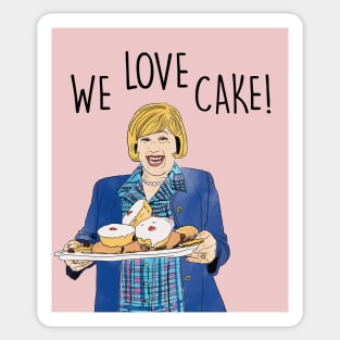 we love cake Sticker